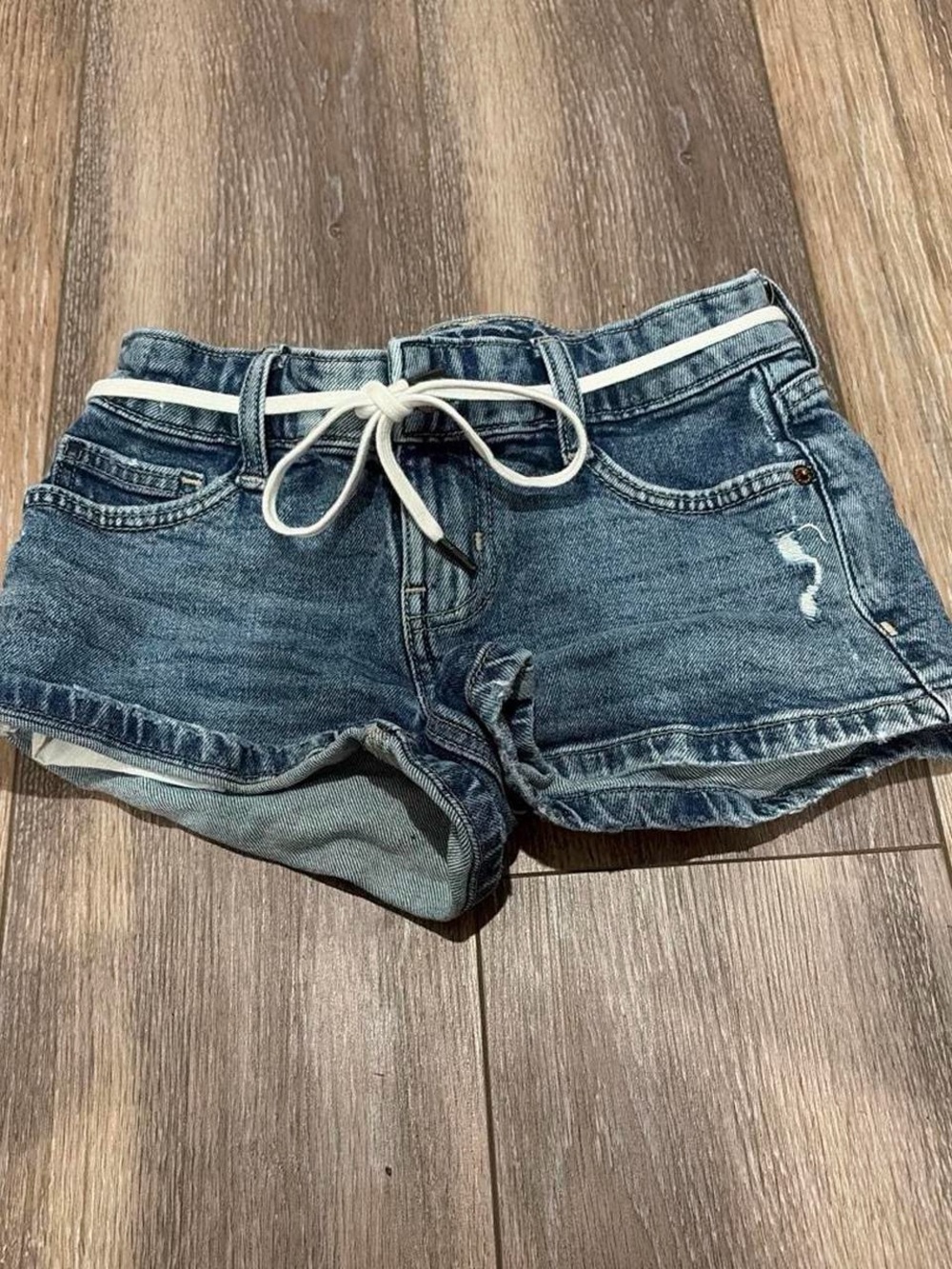 American Eagle Outfitters Blue Denim Drawstring Women's Shorts